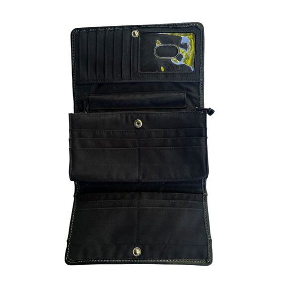 Fossil Black Leather Tri-Fold Wallet - Picture 5 of 12